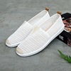 Low slip-ons for leisure, cloth footwear for mother, white shoes, soft sole, wholesale