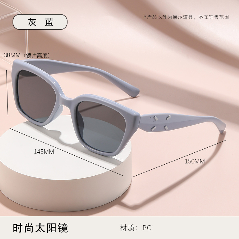 Gafas de Sol Cuadradas Ojo de Gato de PC Protección UV380 para Pesca y Conducción