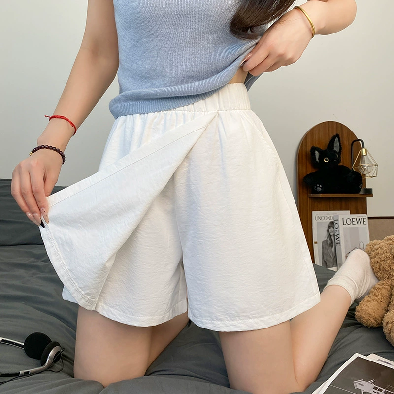 Быстросохнущая юбка-шорты (skort) шелковистая, подростковая, эластичный пояс, лёгкая