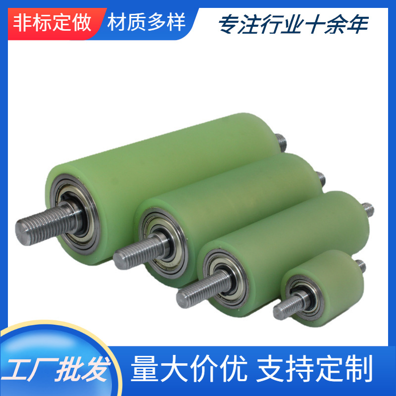 大口径 包橡胶滚筒 聚氨酯辊筒 无动力滚筒 主轴钢套滤芯不脱胶