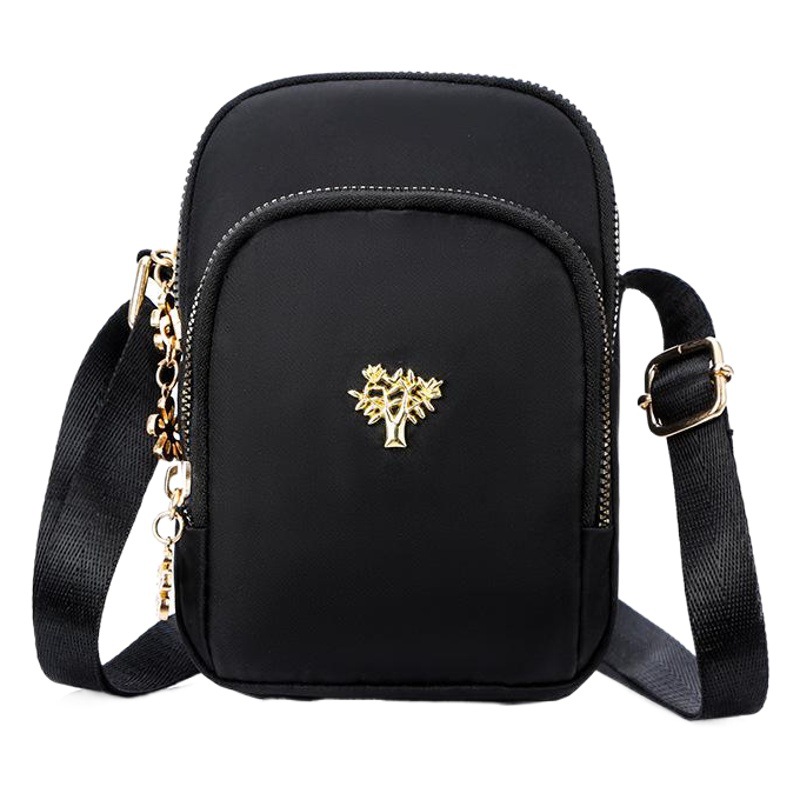 Fábrica al por mayor nueva moda de un solo hombro bolso de teléfono móvil crossbody pequeño bolso vertical pequeño bolso de hombro bolso de nylon