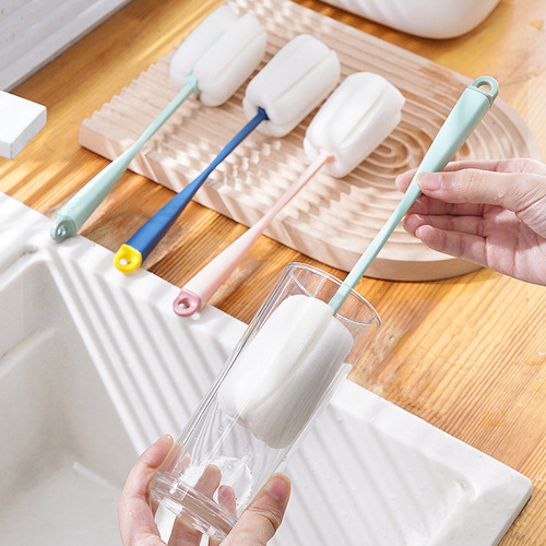 Cup washing artifact cup brush cleaning water cup brush bottle brush cleaning long handle wall breaking machine special without dead ends for home use