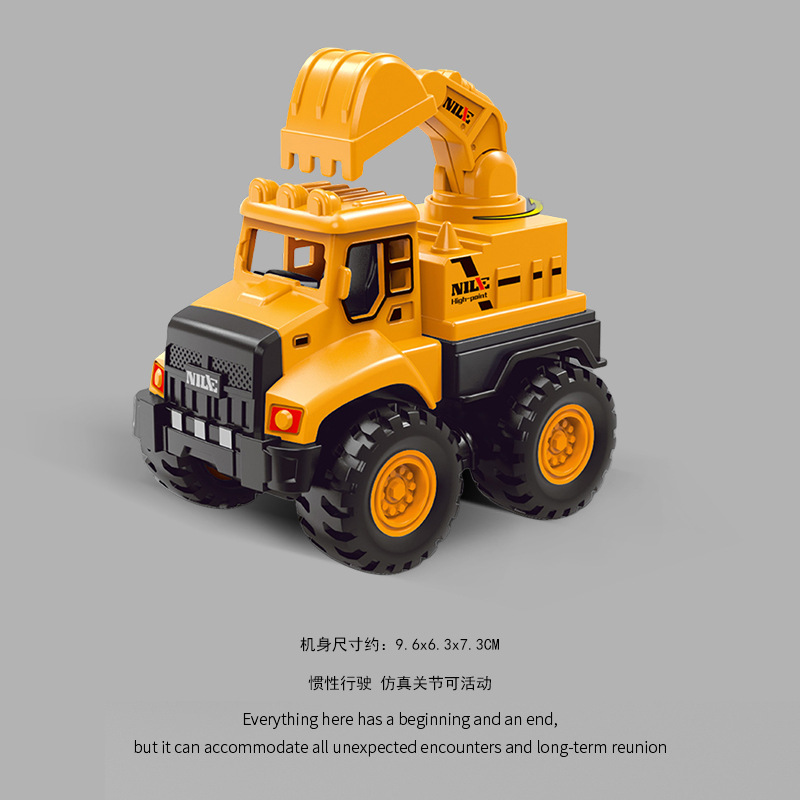 Coche de ingeniería infantil coche de juguete niño coche de inercia excavadora coche modelo de juguete de regalo para niños