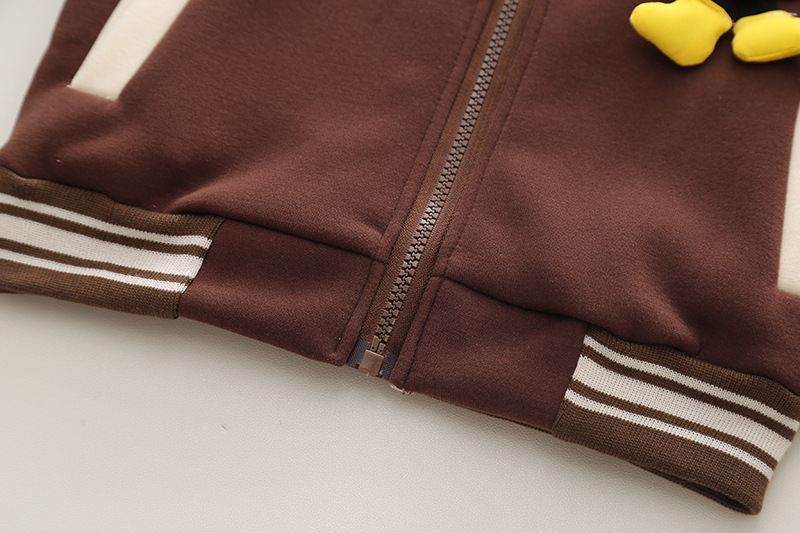 Conjunto de dos piezas de gorro de béisbol de felpa para bebé, gorro de otoño/invierno para niños y niñas, ropa bonita de moda para Primavera/otoño, novedad de 2023_voghion.com