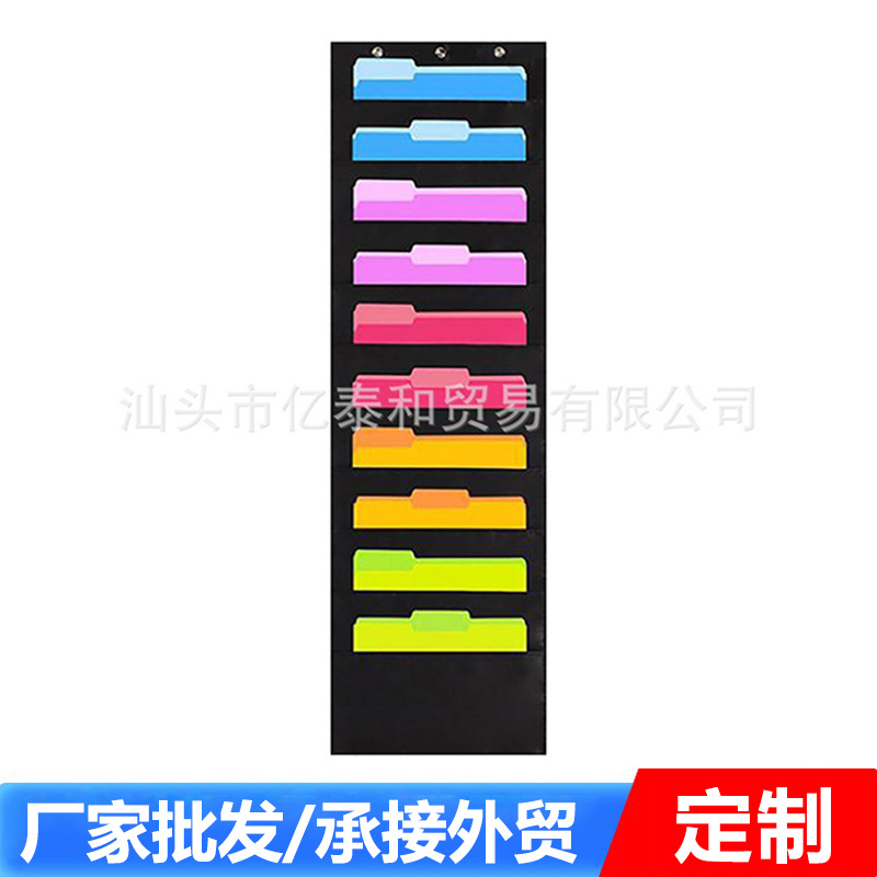 Bolsa de almacenamiento transfronteriza detrás de la puerta baño colgando ropa sucia almacenamiento bolsa colgante bolsa de almacenamiento de carpeta montada en la pared