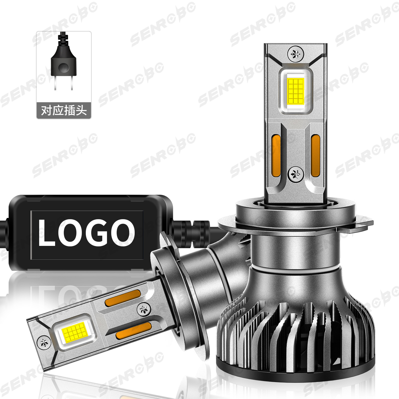 Transfronterizos de automóviles led faro no destructivo modificación H4 cerca y lejos universal H7H11 bombillas de automóviles super brillantes al por mayor image 10