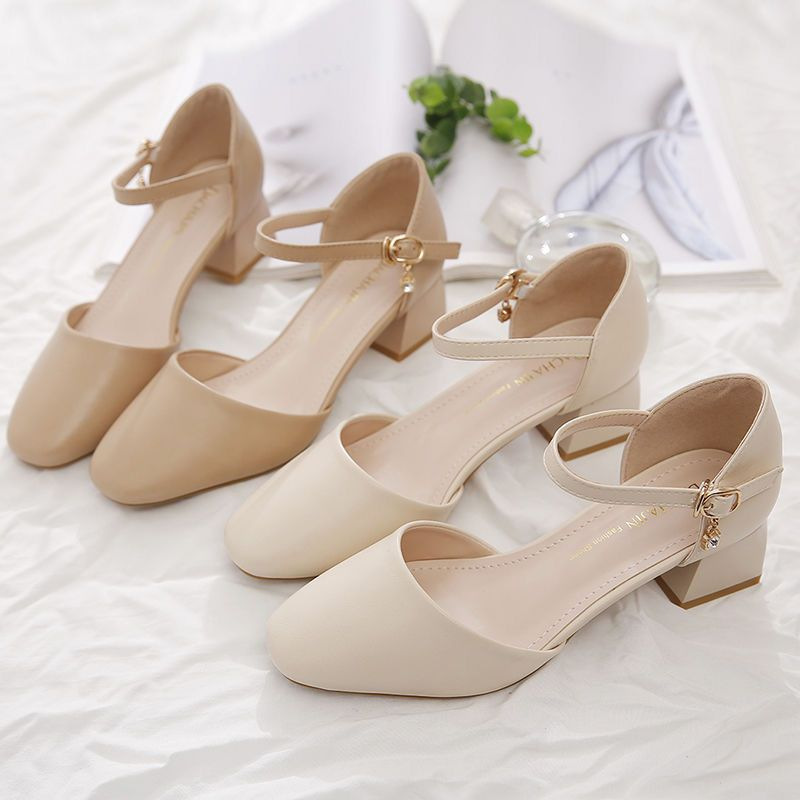 Brand genuine goods Real Soft Leather Sandals Women's 2024 Summer New Women's Shoes Fairy Style Sandals Hollow Buckle Belt