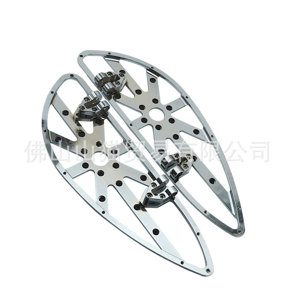 Suitable for Harley Glide Modified CNC Black Pedal Front and Rear Large Pedal Front Driver Rear Passenger Pedal