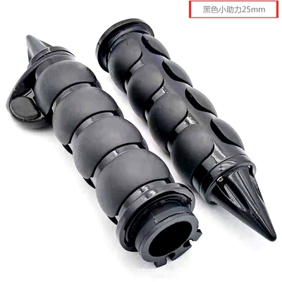 Motorcycle Handle Cover Factory Direct Supply - pointed-black-small-booster-25mm