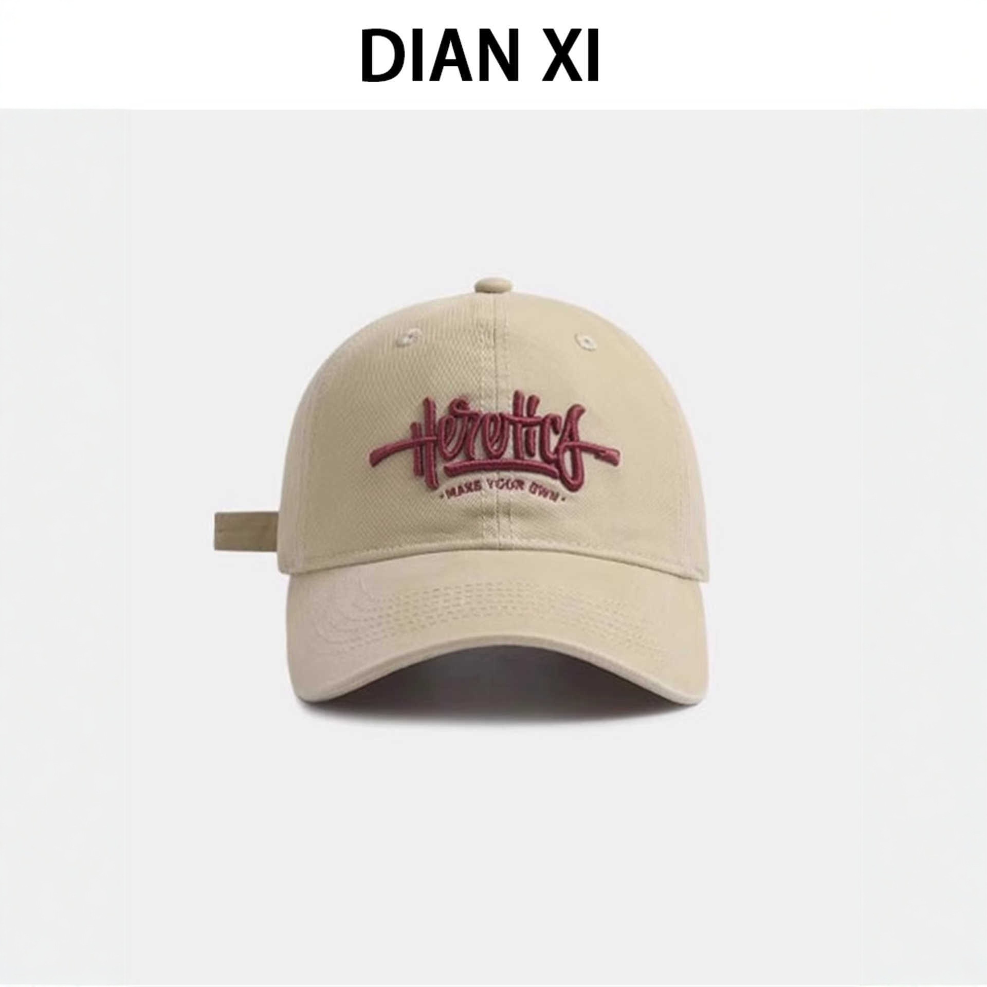 Estilo de tendencia americana bordada letras gorra de pato mujer primavera y otoño nueva moda retro versátil gorra de béisbol