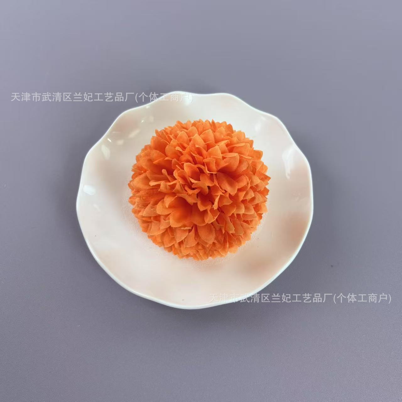 Simulación bola grande cabeza de crisantemo diámetro 10cm ping pong cabeza de crisantemo ramillete de bricolaje tocado baile muñeca flor horquilla