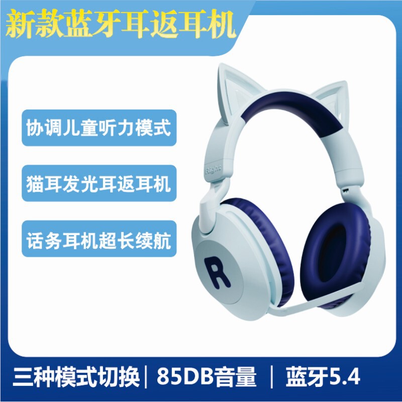 Children's Headphones, Over-Ear Bluetooth Earphones, Noise-Canceling Study Headphones, 2025 New Wireless Model Children's Headphones, Over-Ear Bluetooth Earphones, Noise-Canceling Study Headphones, 2025 New Wireless Model
