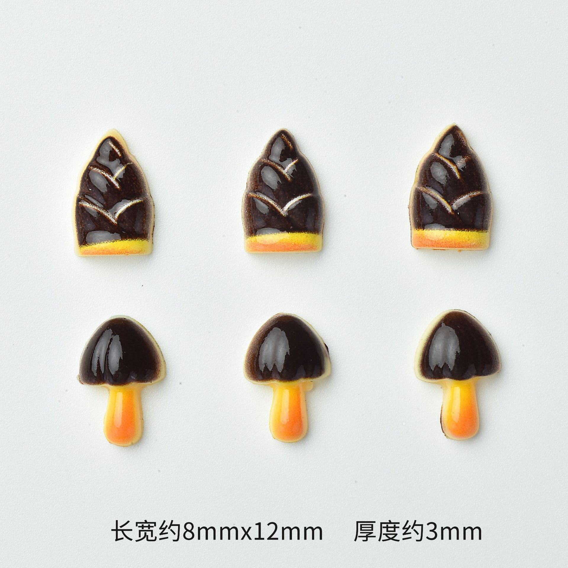 Japanese snack bamboo shoot resin nail art accessories DIY decorations cute three-dimensional versatile press-on nails