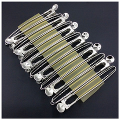 Stainless Steel Hairdressing Duckbill Clip Studio Hand-Push Wavy Clip Dyeing & Perming Haircut Large-Sized Positioning and Sectioning Clip