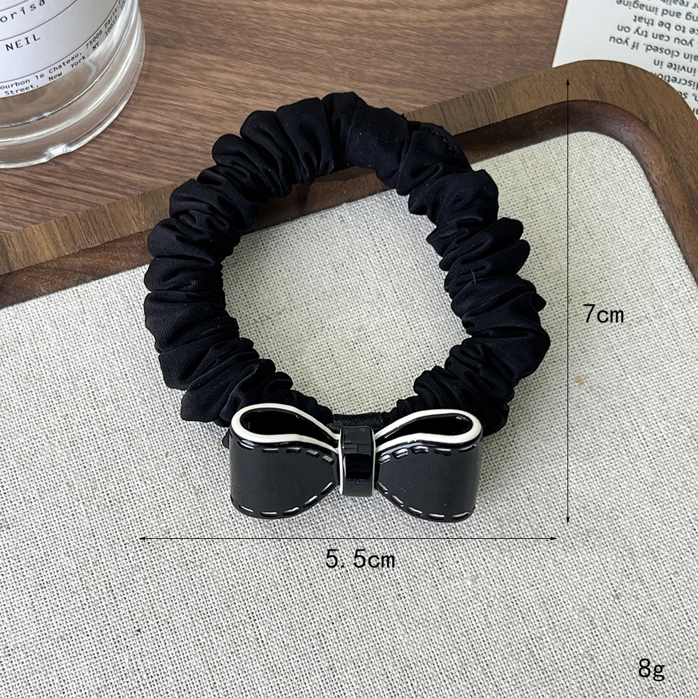 黒のリボンヘアゴム