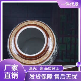 景德镇陶瓷米缸酒坛 仿古请明上河图陶瓷坛储物罐 水缸茶叶缸