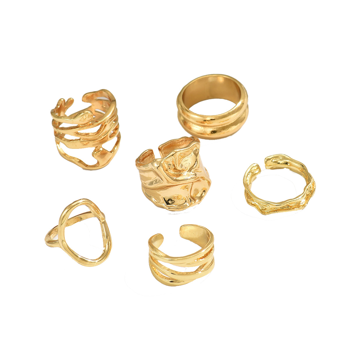 Geometrisches Ring-set Für Damen Designer-ringe Europäischer Stil_voghion.com