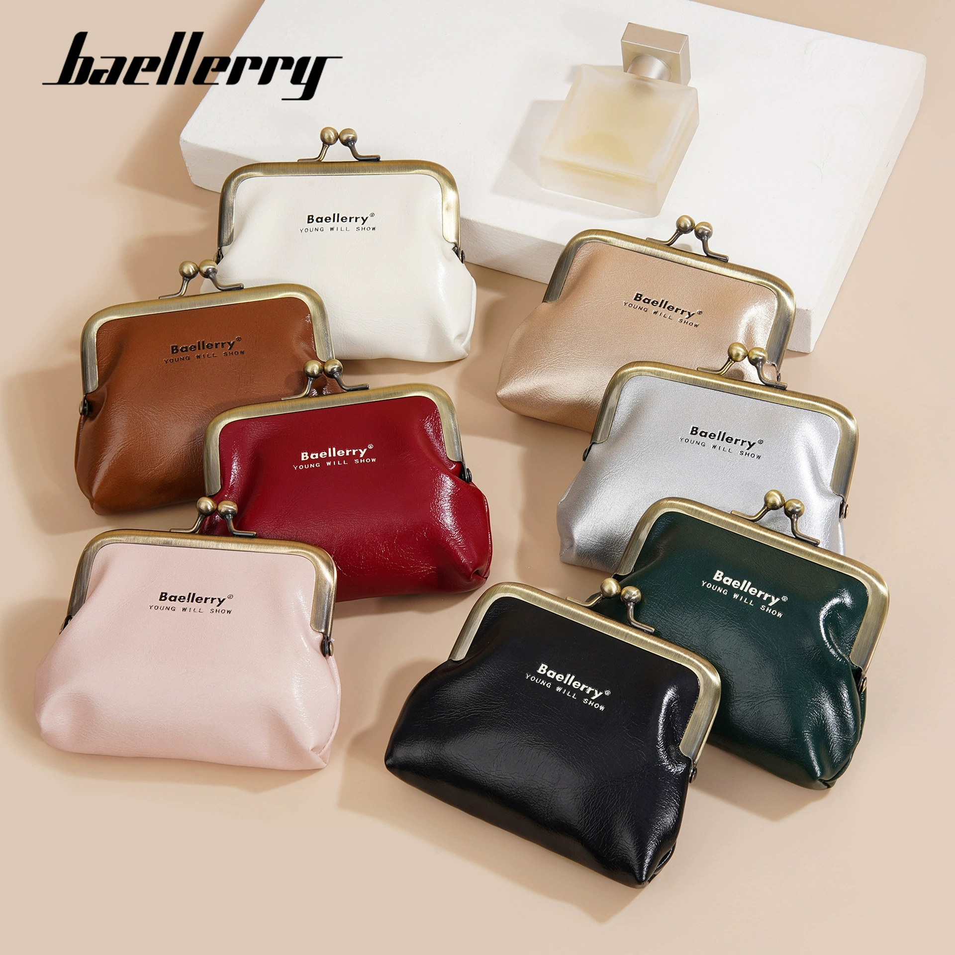 Wallet, fashionable small lock, universal small bag, shoulder bag, (Cross-border trading)
