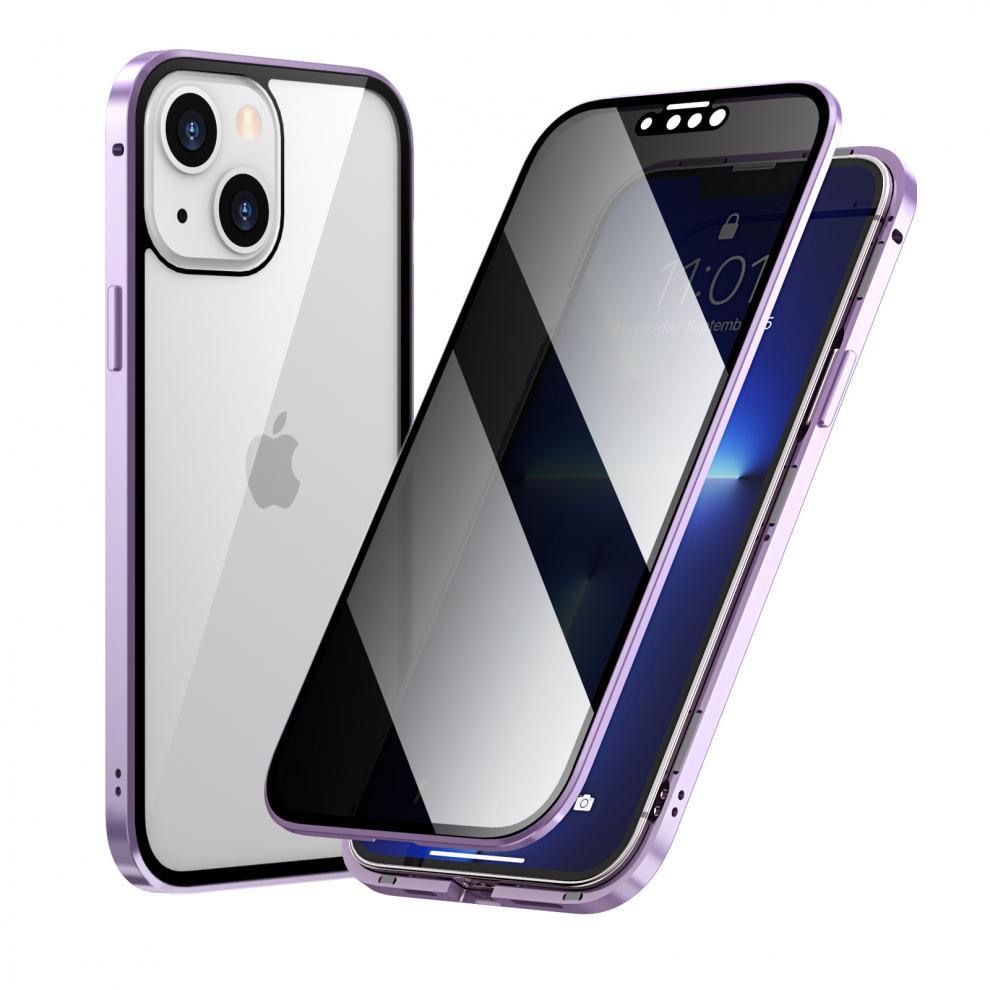 Funda Magnética para iPhone 17/16 Pro Max, Compatible con Apple 15, Metal y Vidrio de Doble Cara, Atracción Magnética 14