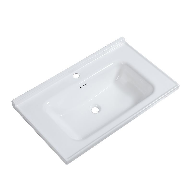 lavabo de baño armario lavabo semicrustado de alta temperatura cerámica integral lavabo de baño lavabo de baño único