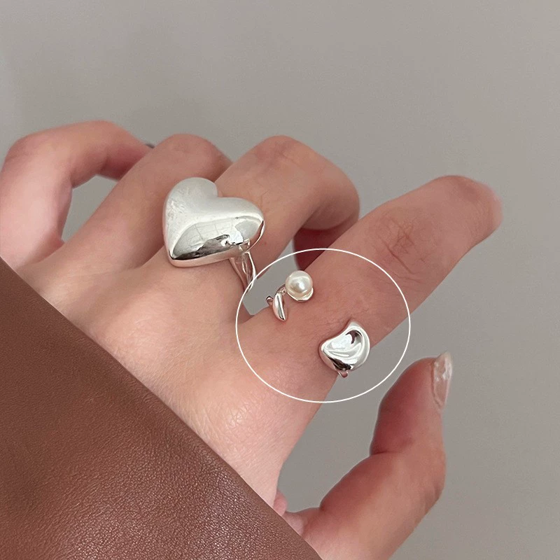 Adjustable Ring, 925 Silver Sample, Universal Fit, Light Luxury Style