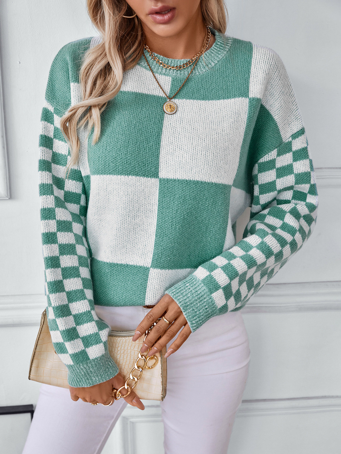 Retro Pixel Letters Pullover 2