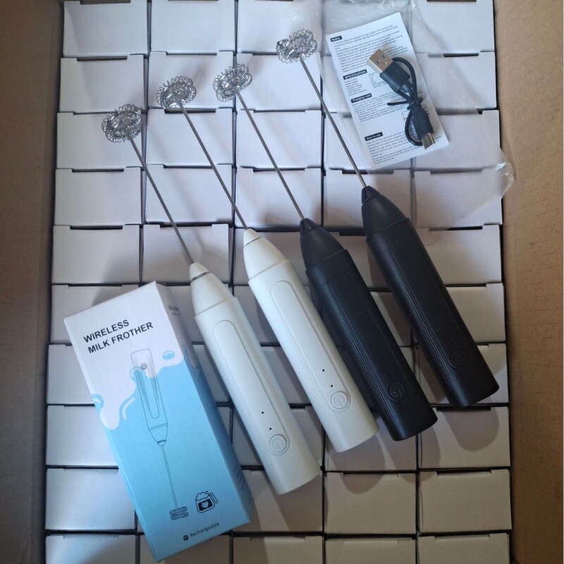新款电动打蛋器打泡器家用咖啡打奶器不锈钢搅拌器咖啡奶泡打发器|undefined
