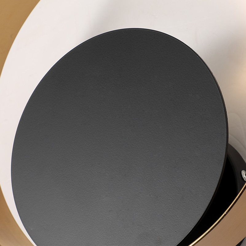 Lámpara de pared de cabecera moderna nórdica del dormitorio creativo y individual simple sala de estar pasillo estudio eclipse lujoso luz de fondo lámpara de pared