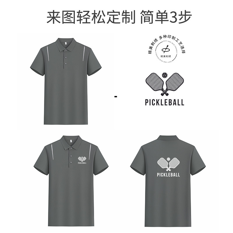 High-end verano mangas cortas club de golf con collar ropa de trabajo ropa de trabajo ropa de trabajo logotipo impreso personalizado