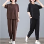 夏季宽松运动加大码套装