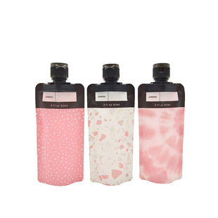 90ml set travel bag skin care flip suction nozzle bag toiletries portable cosmetic bag manufacturers in stock