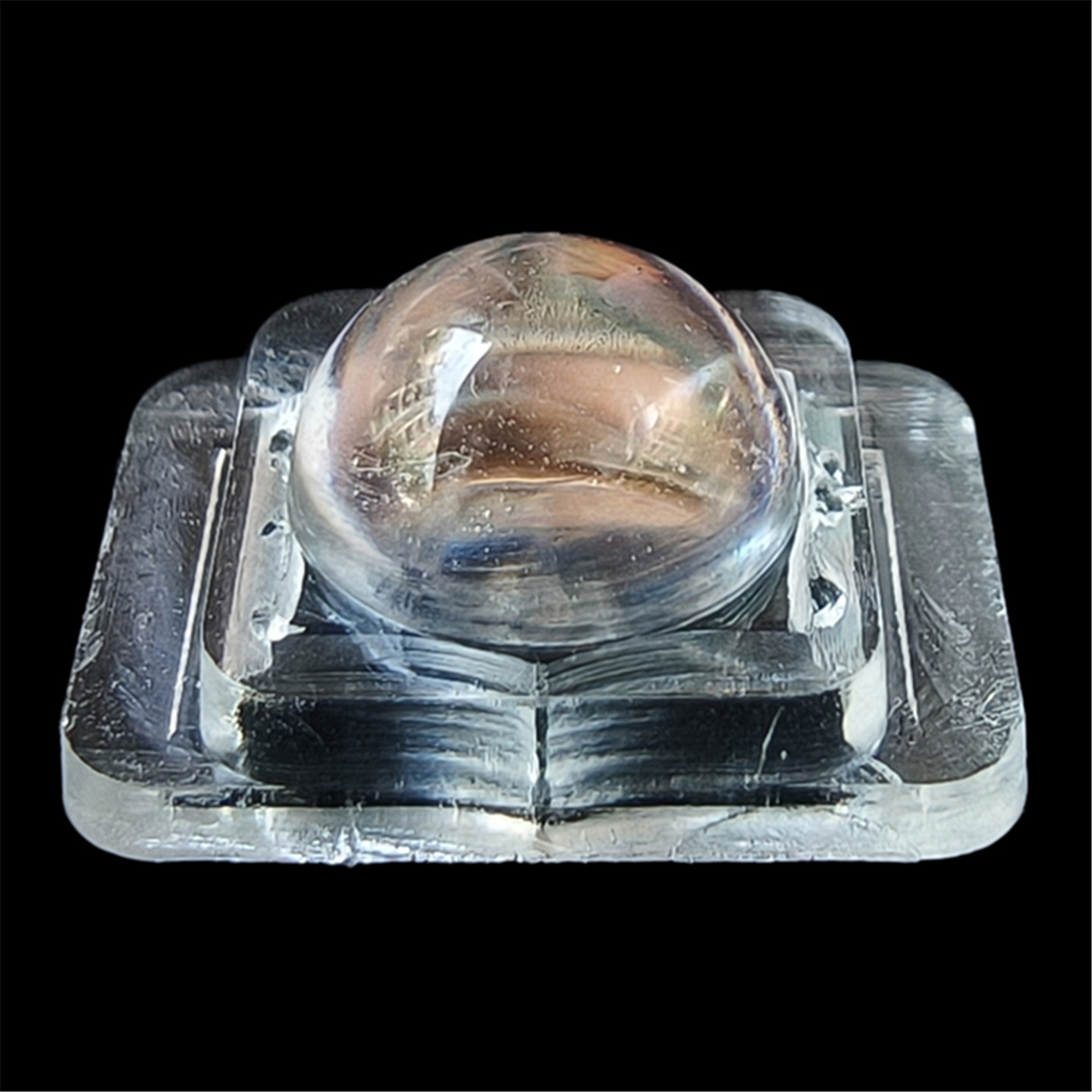 5050 focusing 60-degree lens PC material fill light LED optical accessories transparent lamp beads high-transmittance lighting patch