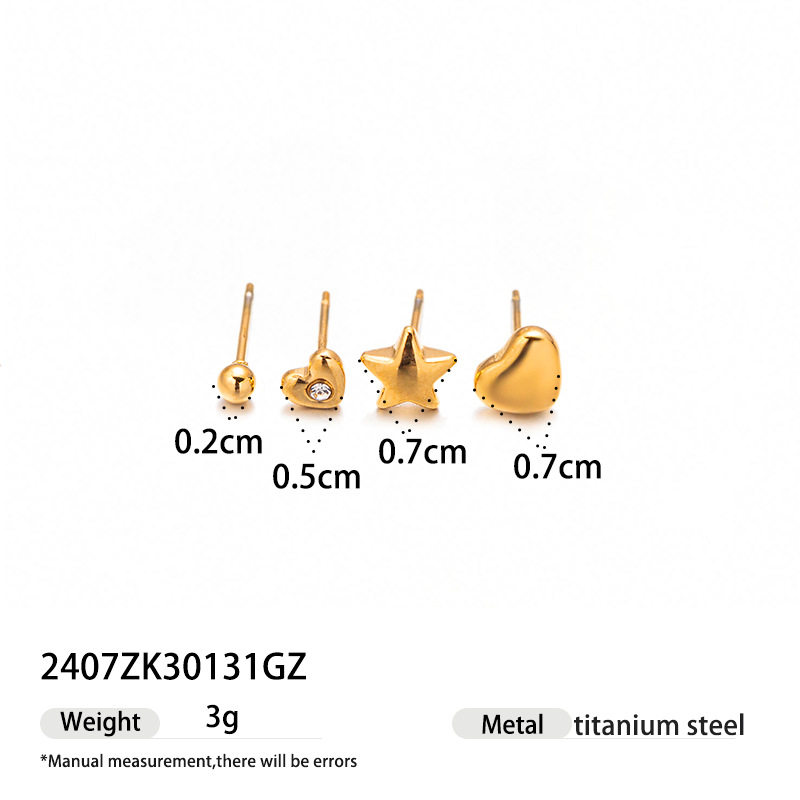 Alta Europa y América collar de acero inoxidable lujo ligero nicho oro 18k conjunto de joyería de tendencia plano acero titanio transfronterizo