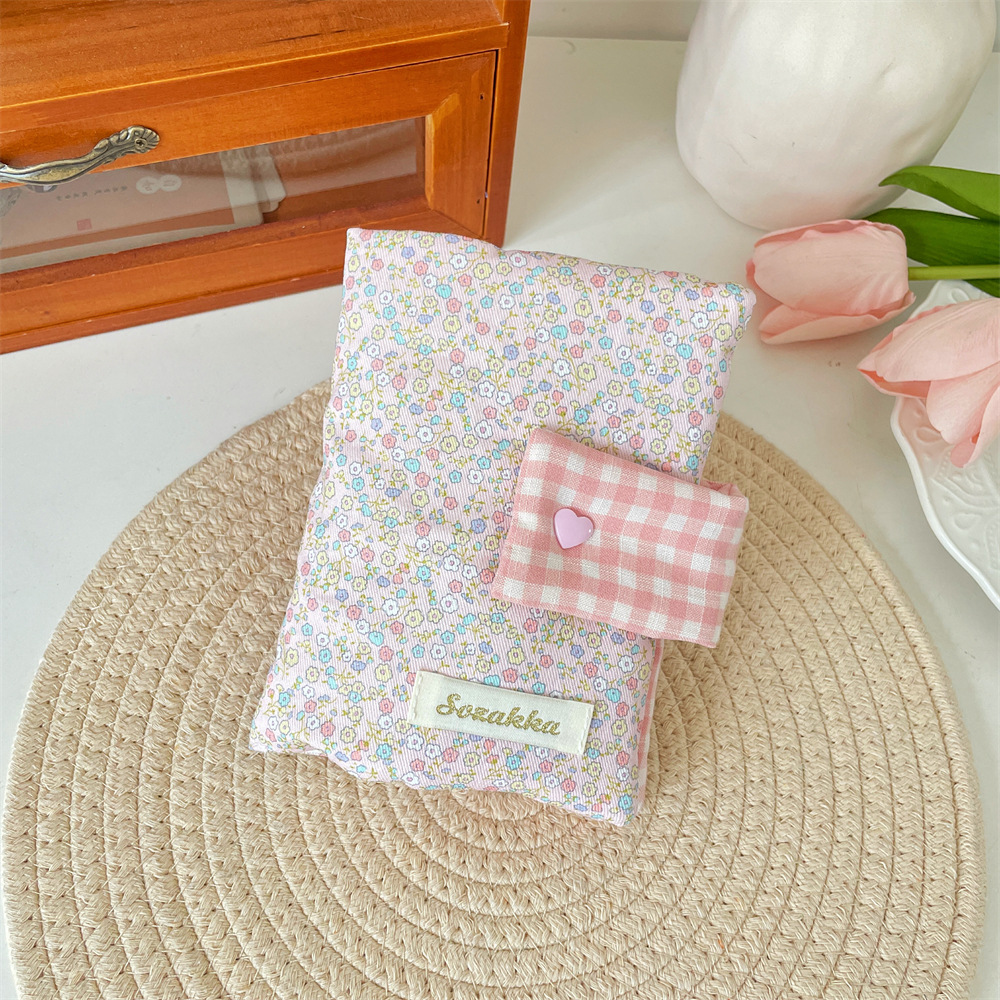 53171韓国版少女心ins書衣砕花書衣手帳日記書衣携帯ポケットブック収納