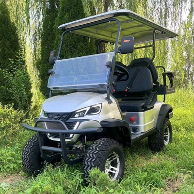 Golf Cart Sightseeing Car Real Estate Reception Car Security Patrol Car 220V/110V Golf Cart (Elektrikli qolf avtomobilləri) - silver