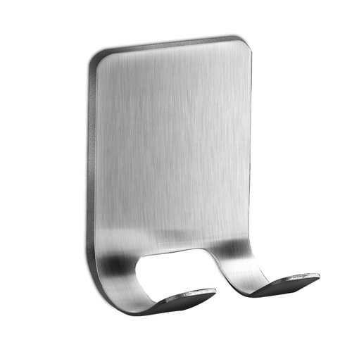 Stainless steel razor rack, punch-free storage rack, multi-functional bathroom wall-mounted plug hook, razor holder