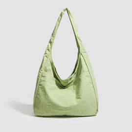 2025新款夏天包包大容量单肩包慵懒风松弛感托特包轻便百搭布包女