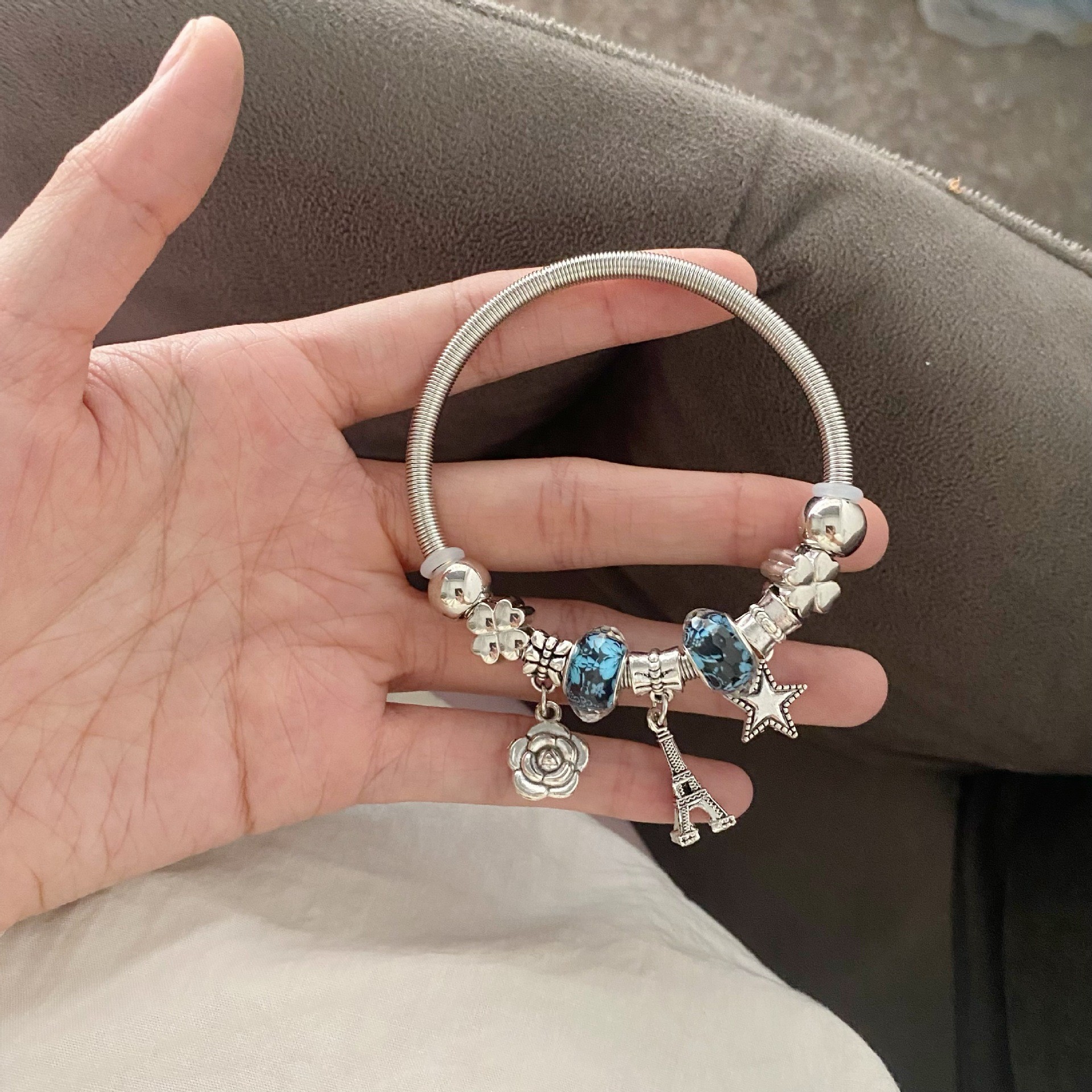 Paris tower bracelet