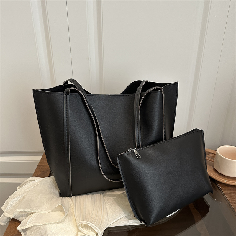 Europa y los Estados Unidos de la generalidad Retro Capacidad Casual Mujeres 2026 nueva moda simple simple de hombro bolsa