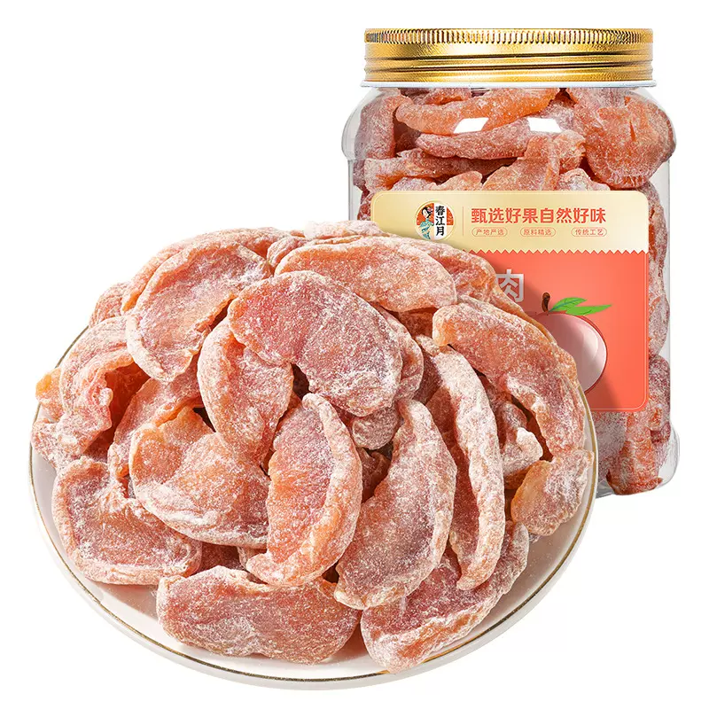 盐津桃肉散装批发黄桃干果脯蜜饯果干休闲食品孕妇休闲零食水果干