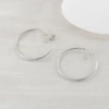 17- (3cm) silver circle mosquito coil ear clip