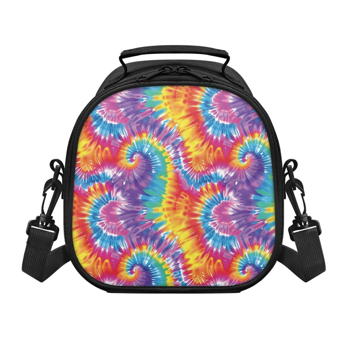 Европейская и американская трансграничная красочная сумка для путешествий с рисунком ти-дай, напечатанная на струйном принтере, сумка для еды из полиэстера, внутренняя и внешняя дропшиппинг