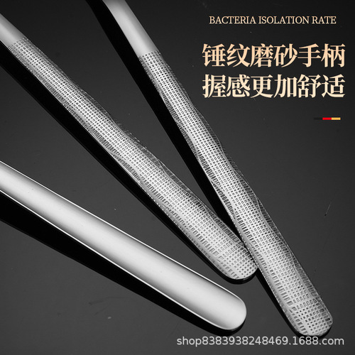 Stylish high-quality stainless steel dining spoon with hammered pattern, suitable for home and Western cuisine, ideal for food and soup.