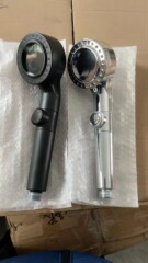 Japanese one-click water shut-off shower head with pressure boosting and water-saving features, detachable shower spray head, handheld shower shower head