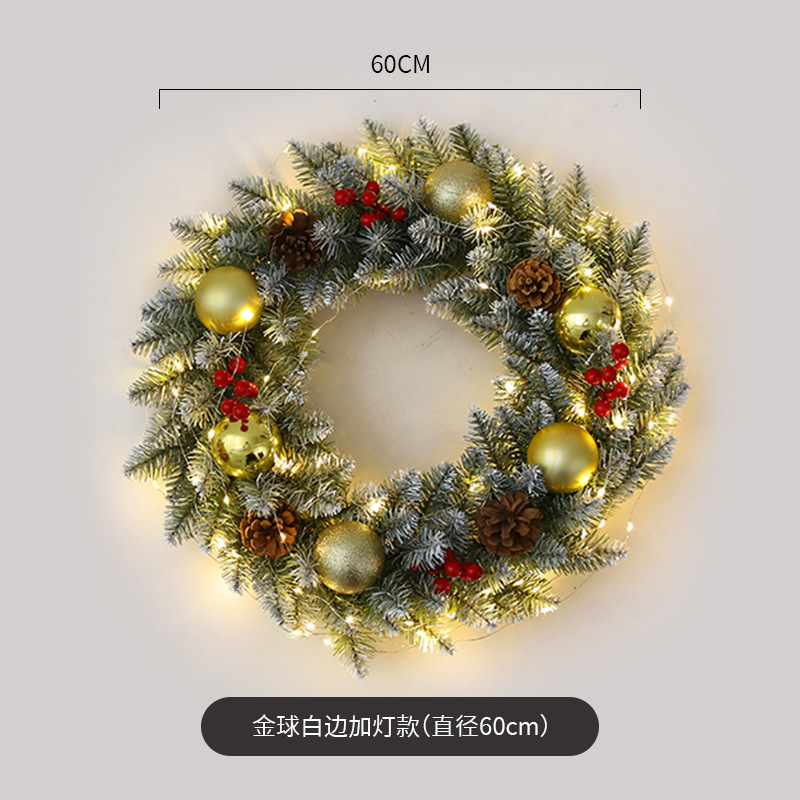 Amazon popular guirnalda de Navidad ratán 40/50/60cm decoración de Navidad Garland decoración escena diseño