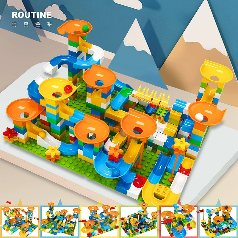 Совместимость с частицами сборки шариков Lego От 3 до 6 лет скользящие блоки для мальчиков и девочек, детские развивающие игрушки оптом