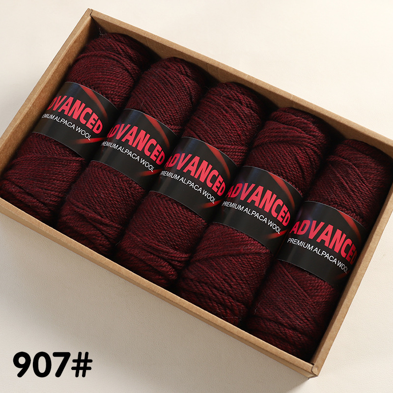 Ovillo de Lana de Alpaca Térmico para Tejido a Mano y DIY