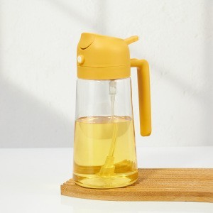 家用喷油壶食品级自动开合喷倒两用一体油壶雾化喷油瓶玻璃油壶|undefined