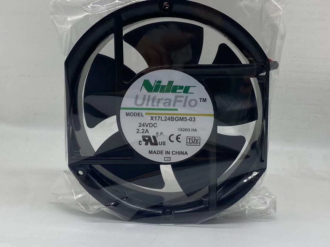 原装日本NIDEC X17L24BGM5-03 24V 2.2A 17251大风量17CM散热风扇