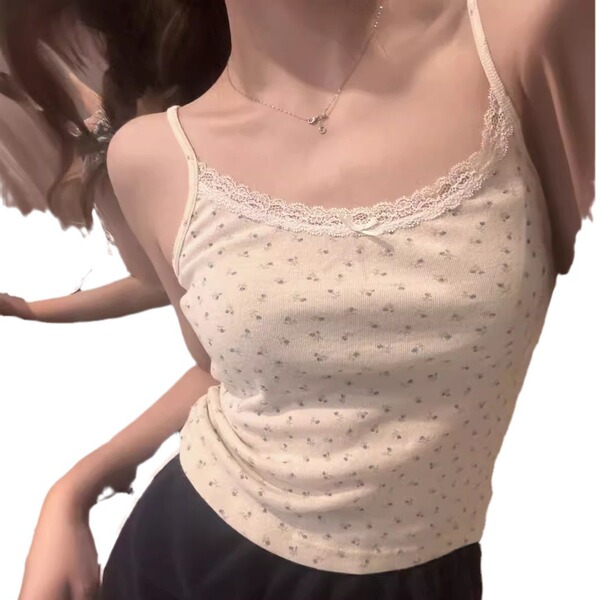Summer lace sexy base body-friendly tank top